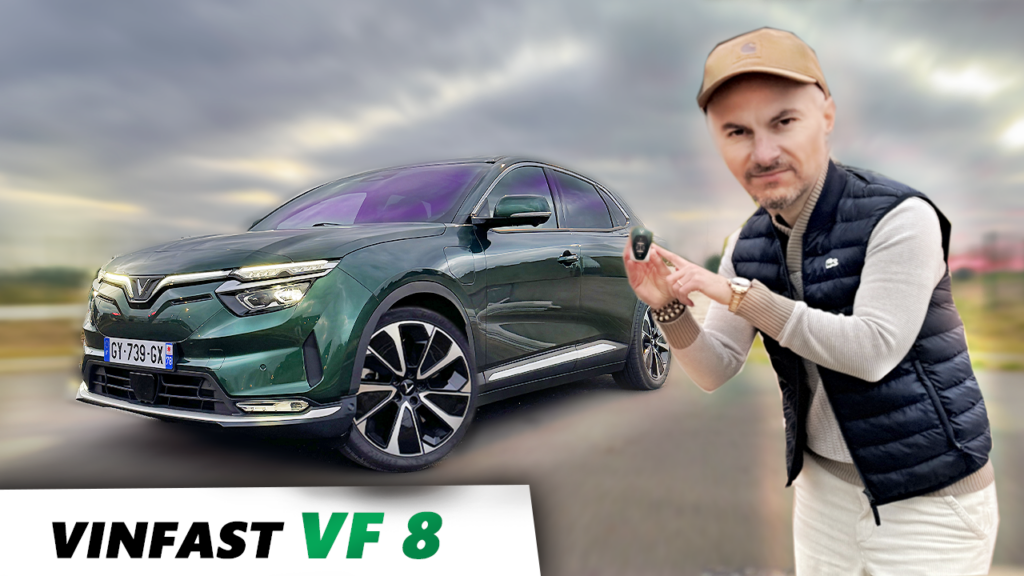 Essai VinFast VF8 Plus en vidéo sur la chaîne Youtube Vlog Cars Passion